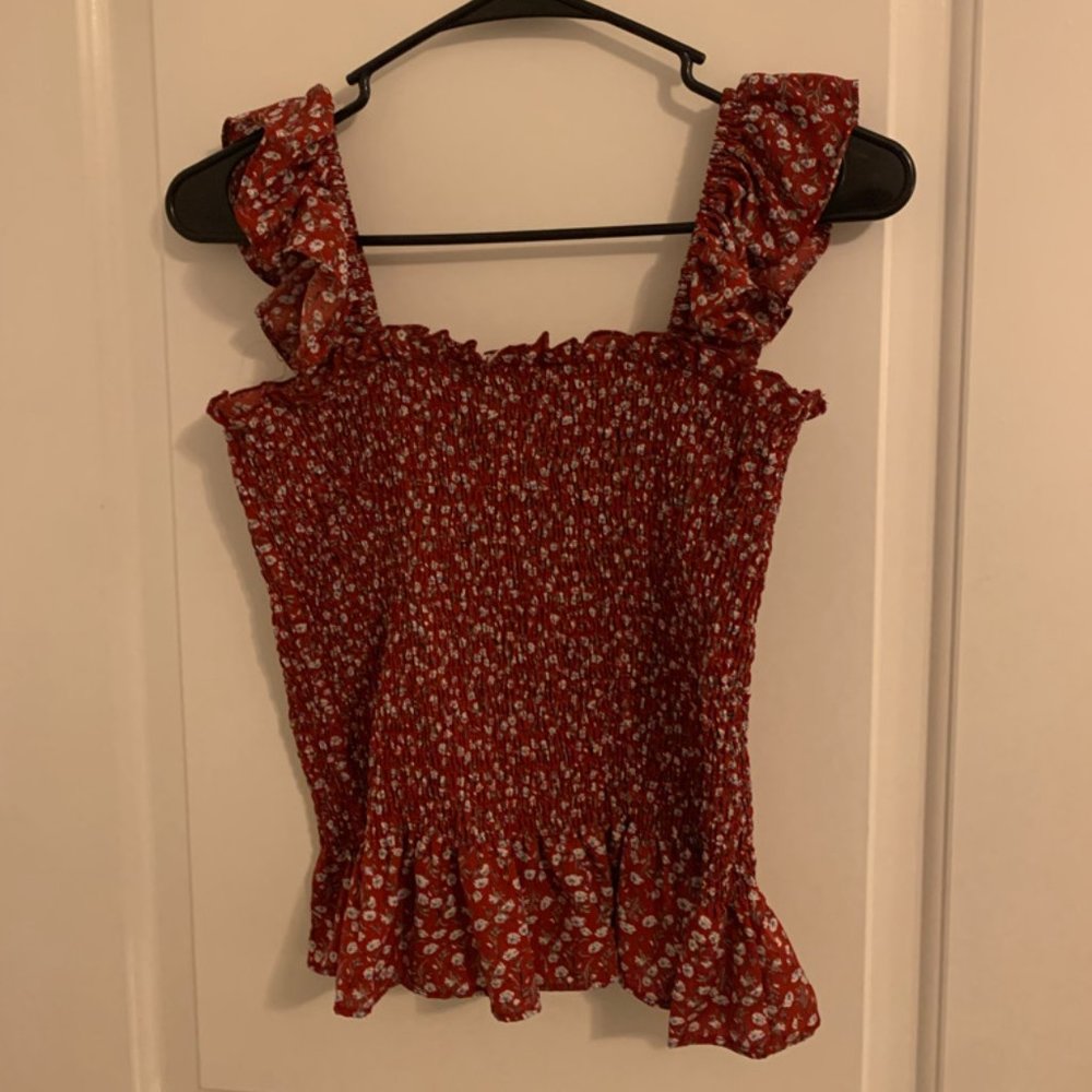 SHIEN Ruffle Tank Top Blouse
